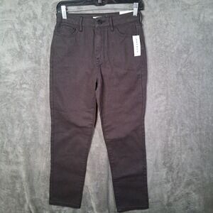 NWT Pacsun Mom Jeans Women's Size 25 Off Black High-Rise Straight Black MSRP $54